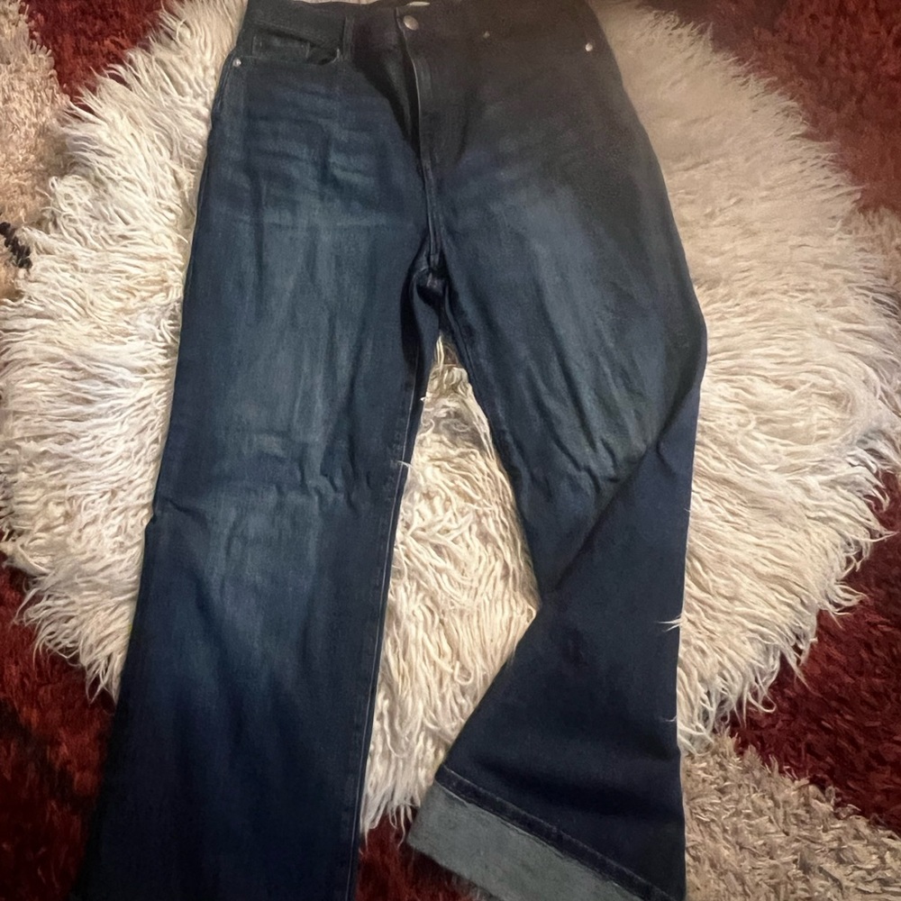 LOFT Dark Blue Wide leg Jeans